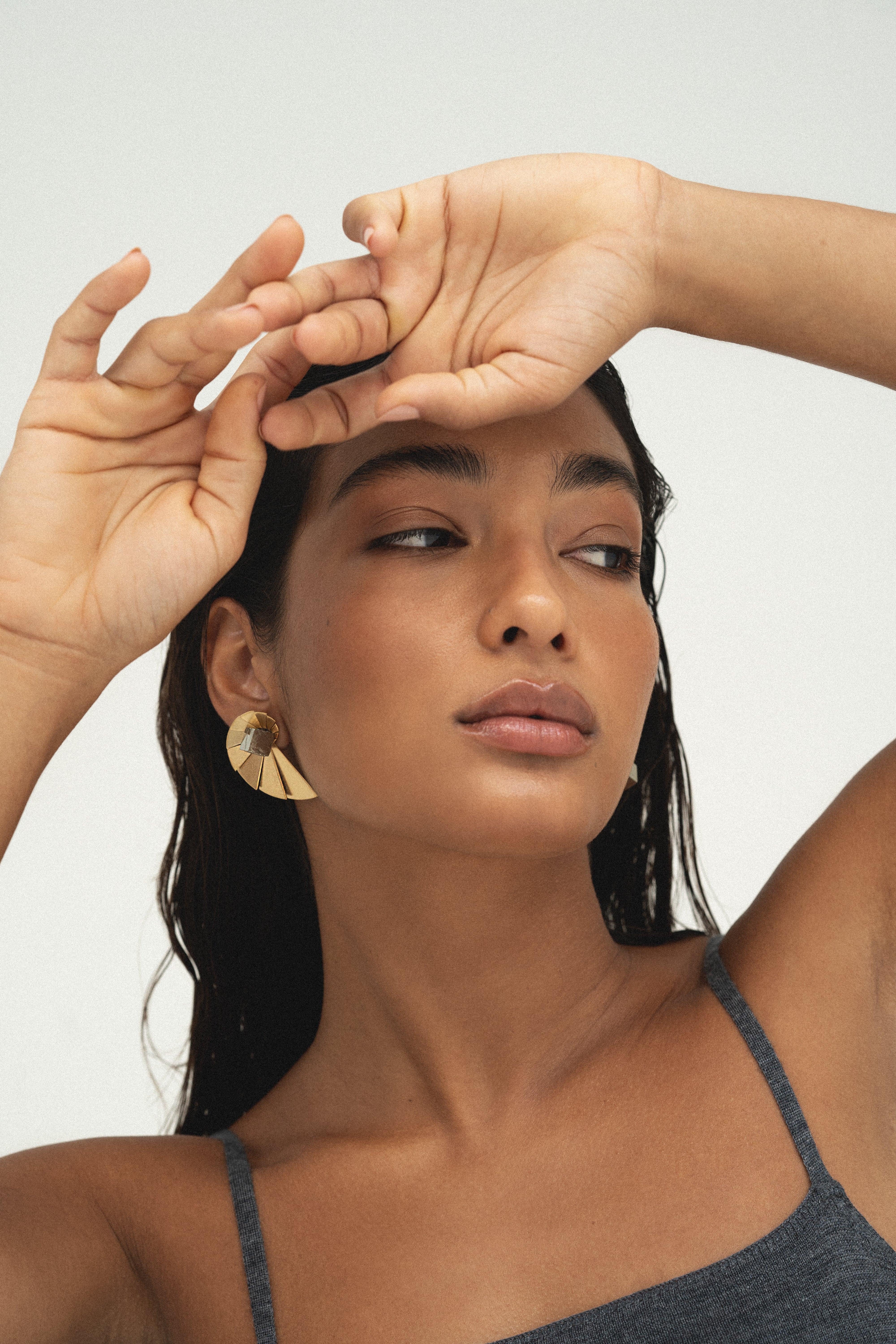 Brincos Nautilus Dourados - Brincos | Vangloria Jewelry Design